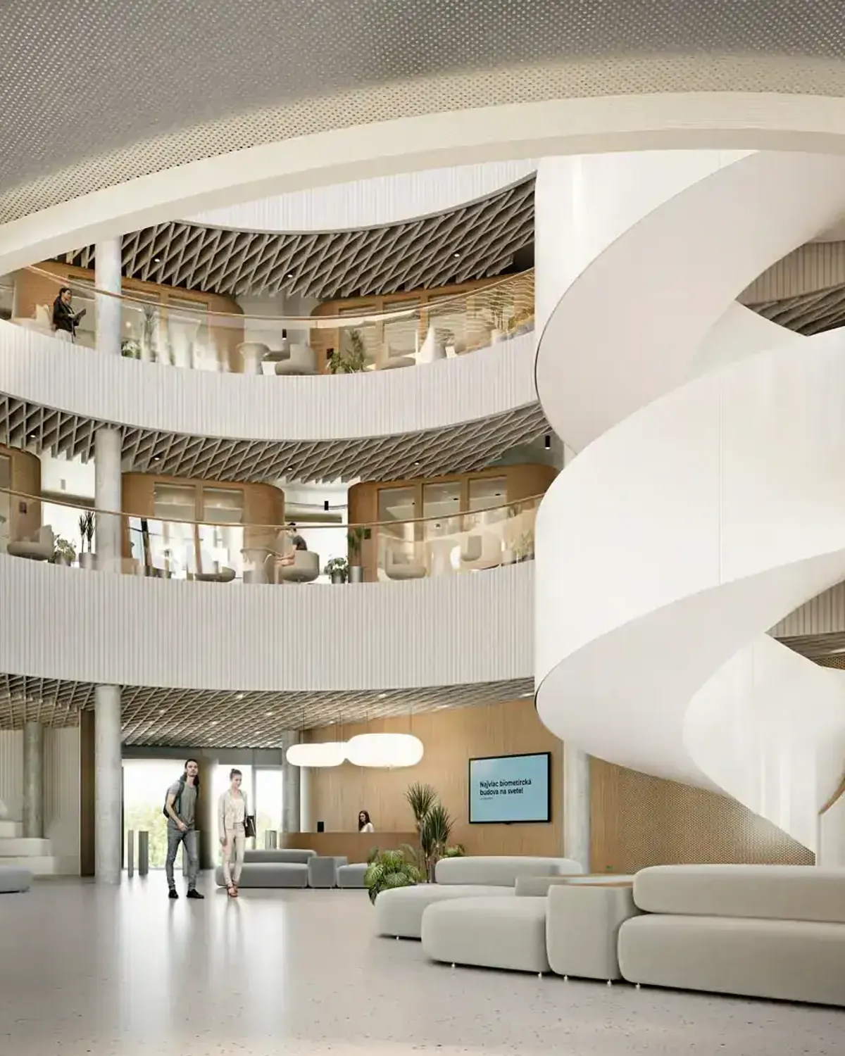 Lobby Biometrics House — biometrický vstup bez kariet